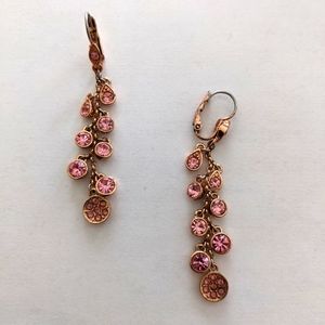 Elegant Pink Drop Earrings